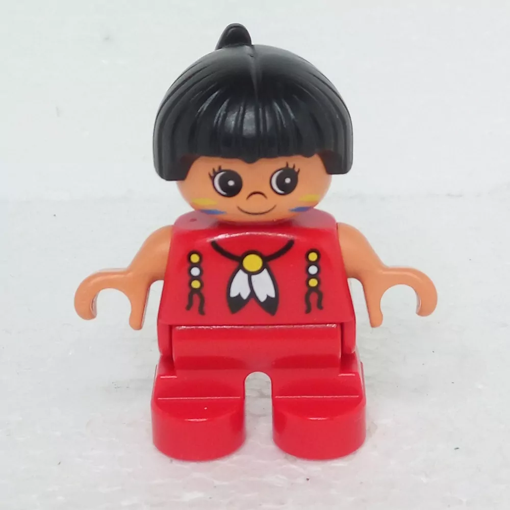 Lego® Duplo® Panáček Dítě Holčička černé vlasy (indiánka)