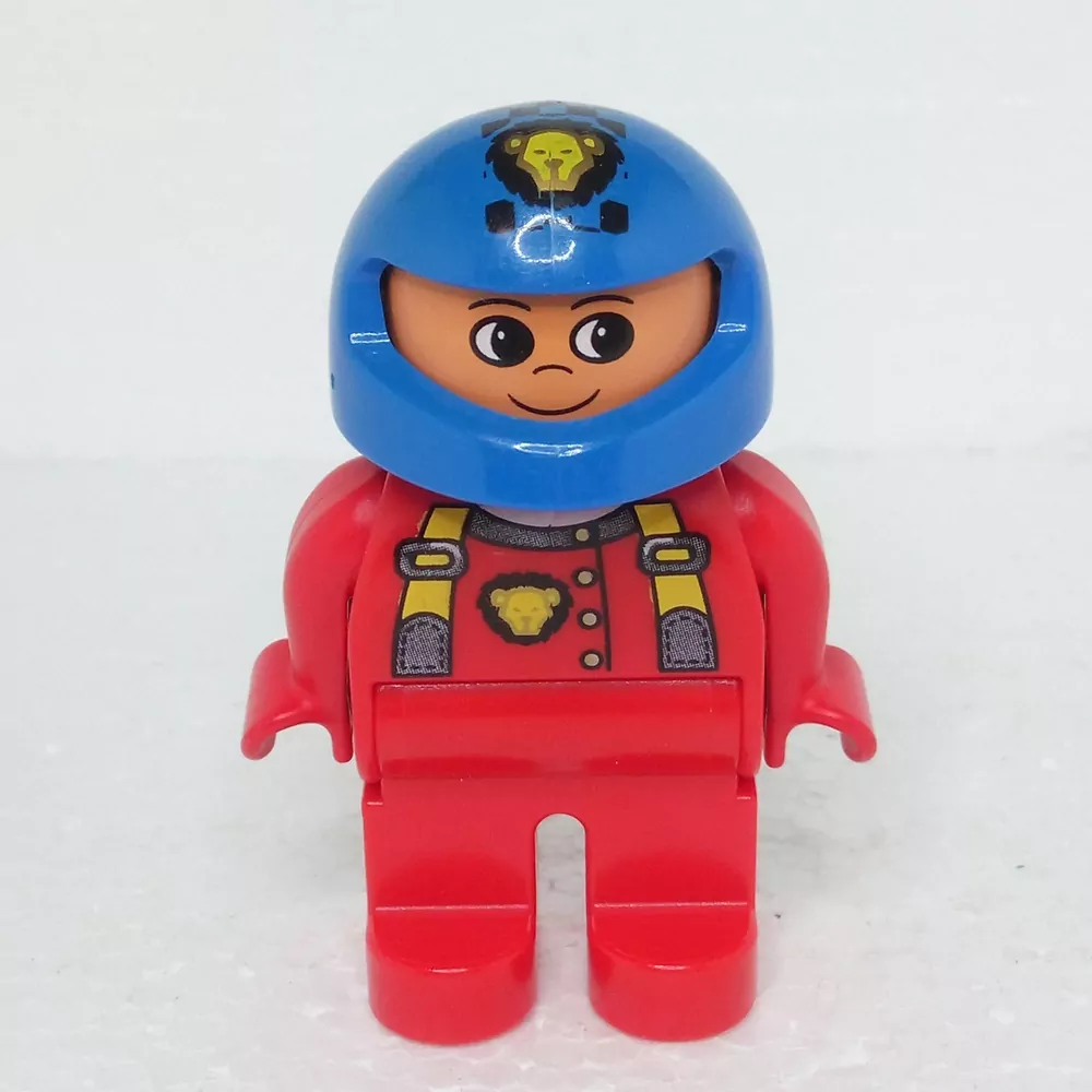 Lego® Duplo® Panáček Muž Závodník Modrá Helma