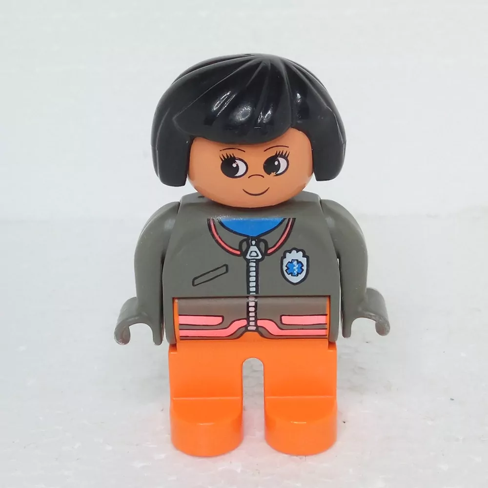 Lego® Duplo® Panáček Žena Lékařka černé vlasy