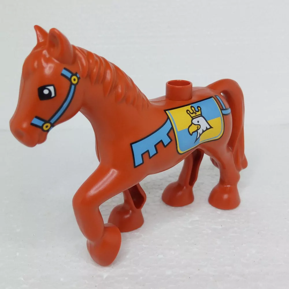 Lego® Duplo® Kůň hnědý, uzda, sedlo