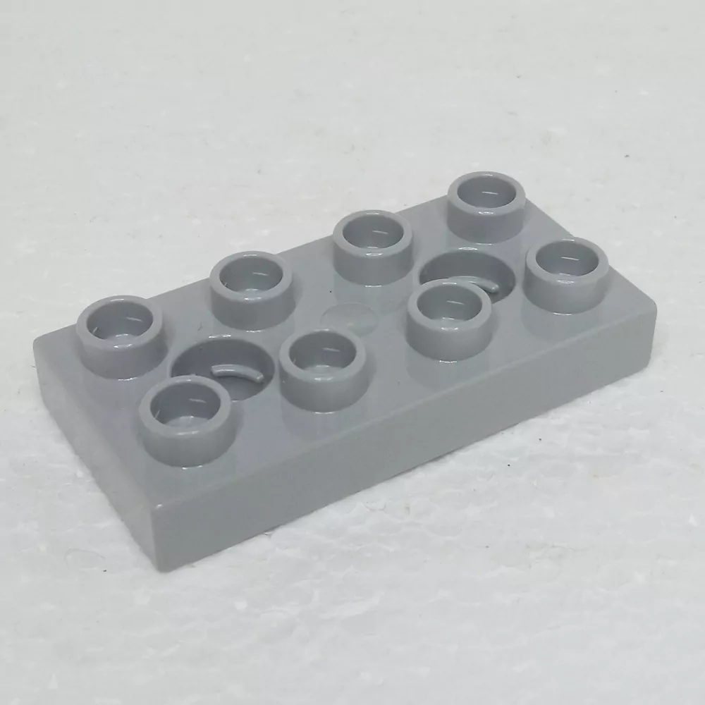 Lego® Duplo® Podložka 2x4 šedá se 2 aretačními otvory