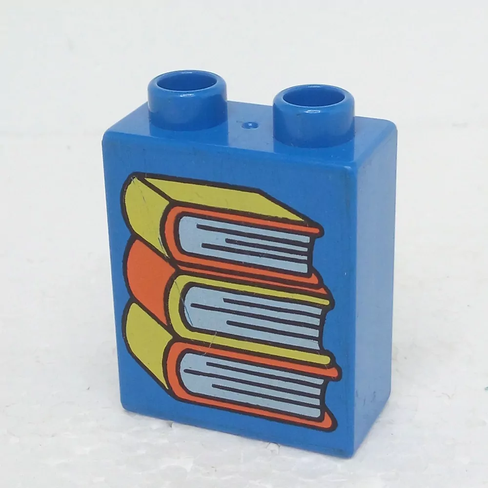 Lego® Duplo® Kostka 1x2x2 potisk knihy