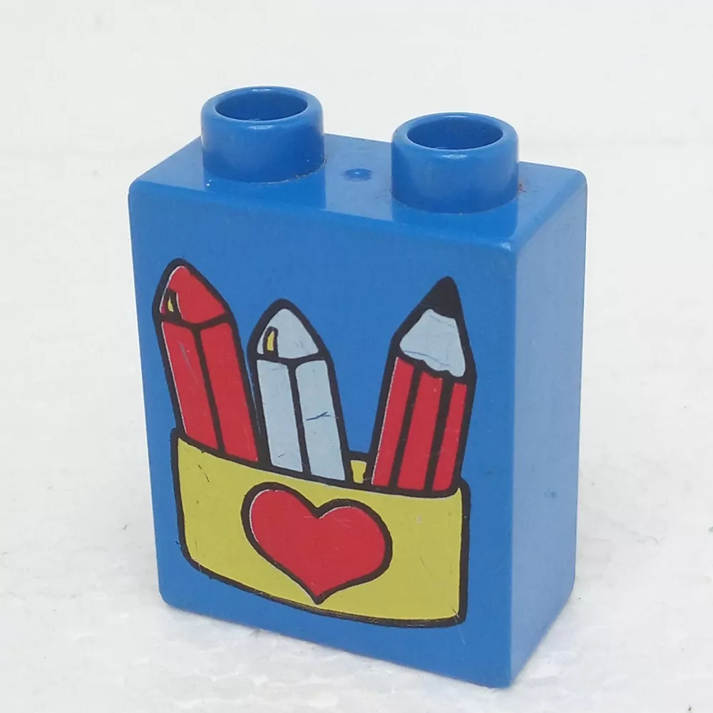Lego® Duplo® Kostka 1x2x2 potisk tužky