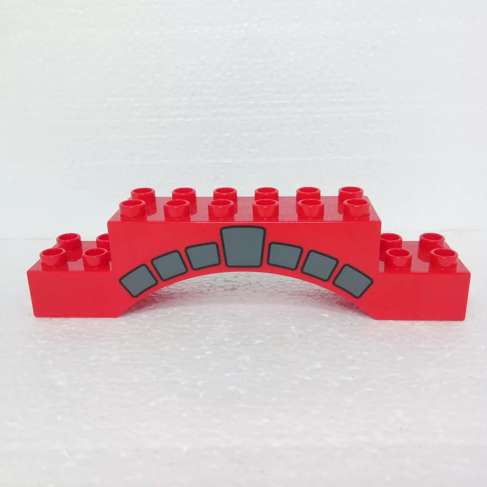 Lego® Duplo® Hradba klenba 2x10x2 červená