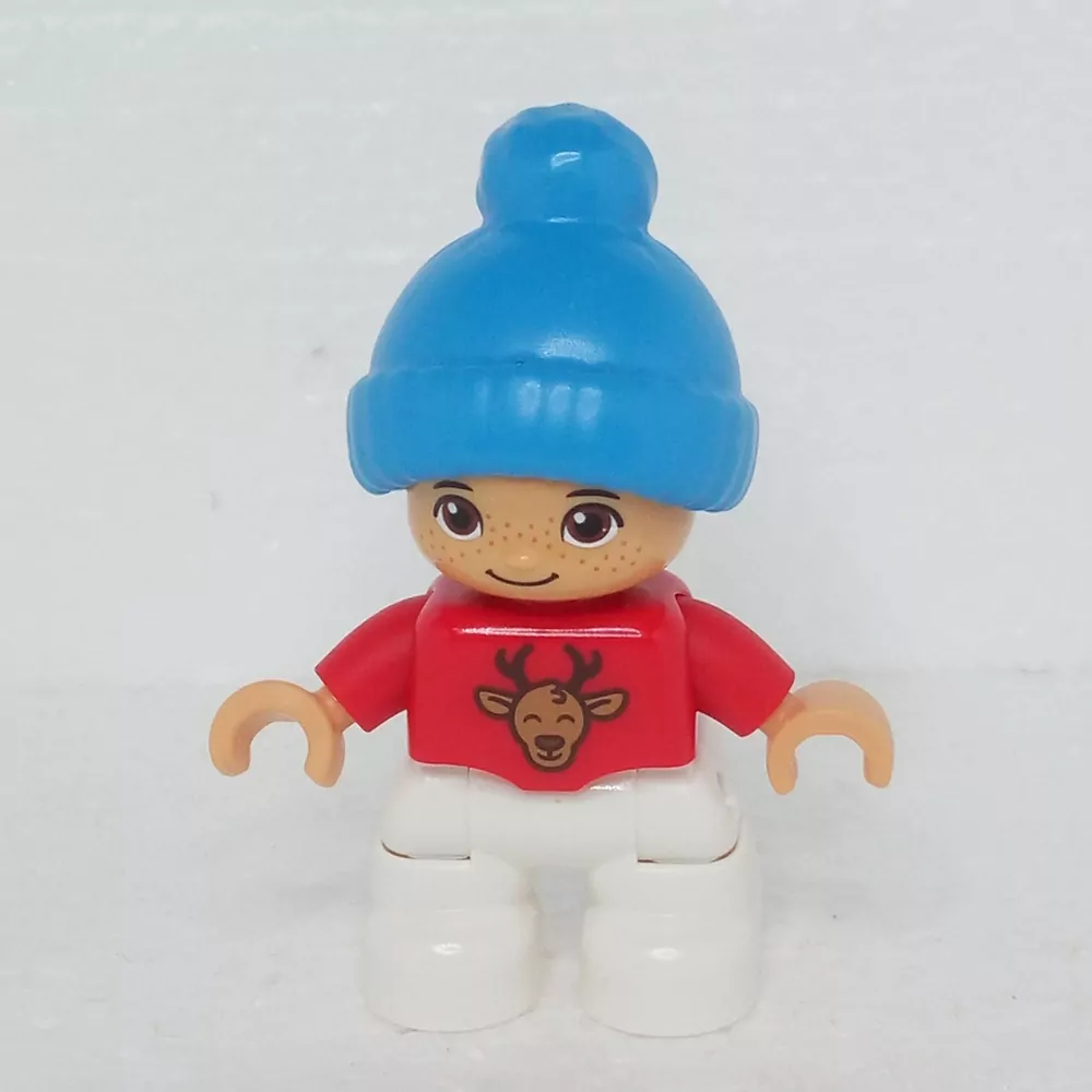 Lego® Duplo® Panáček Dítě Chlapeček modrá čepice