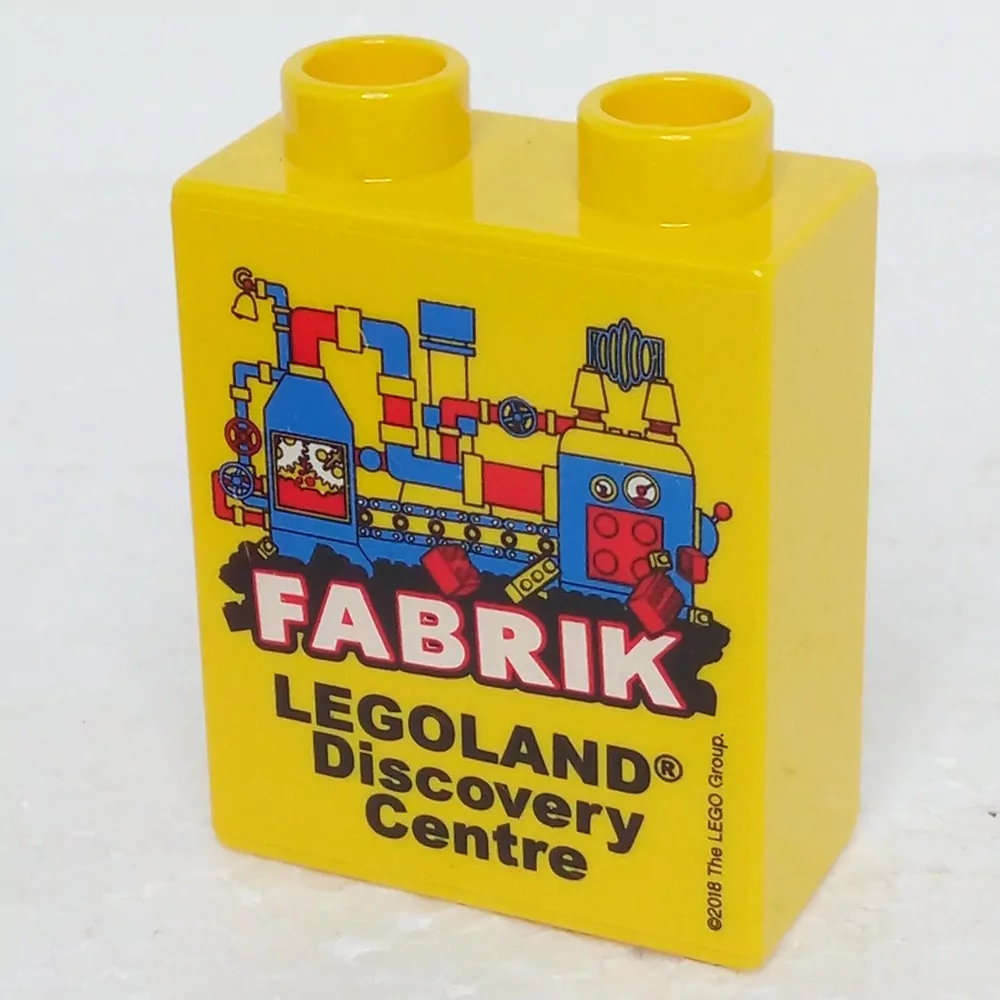 Lego® Duplo® Kostka 1x2x2 potisk "FABRIK" 2018
