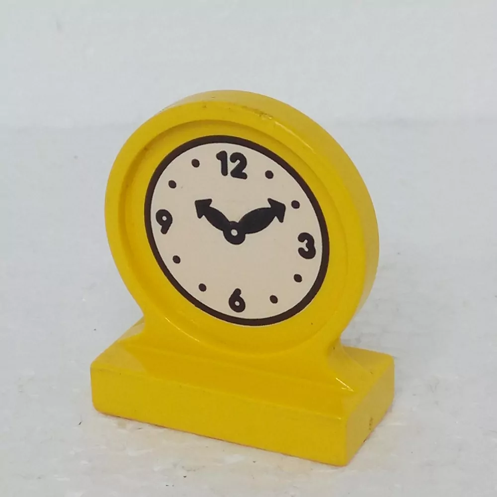 Lego® Duplo® Kostka hodiny žluté