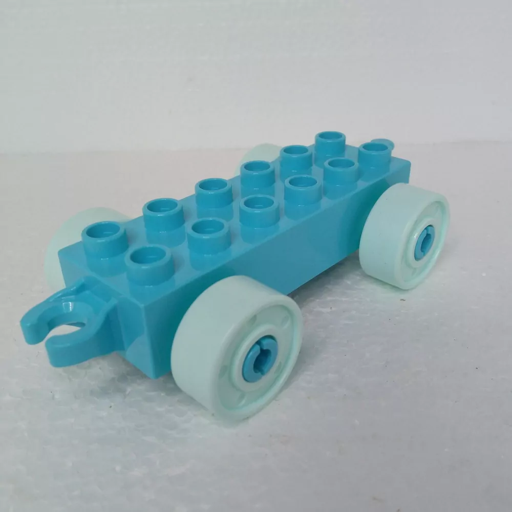 Lego® Duplo® Podvozek tyrkysový, světle modrá kola