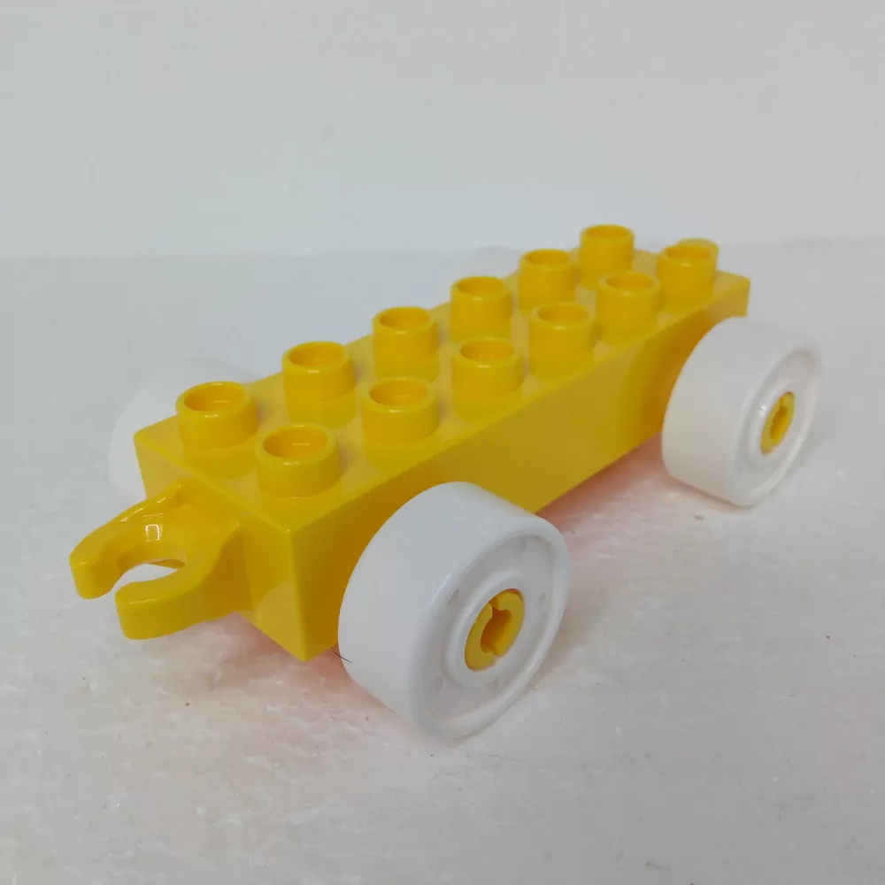 Lego® Duplo® Podvozek žlutý, bílá kola