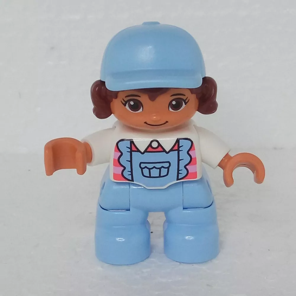 Lego® Duplo® Panáček Dítě Holčička Modrá kšiltovka