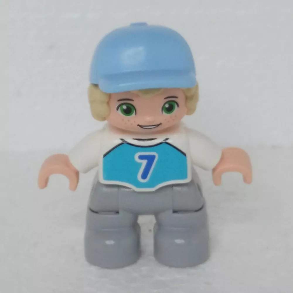 Lego® Duplo® Panáček Dítě Holčička Modrá kšiltovka