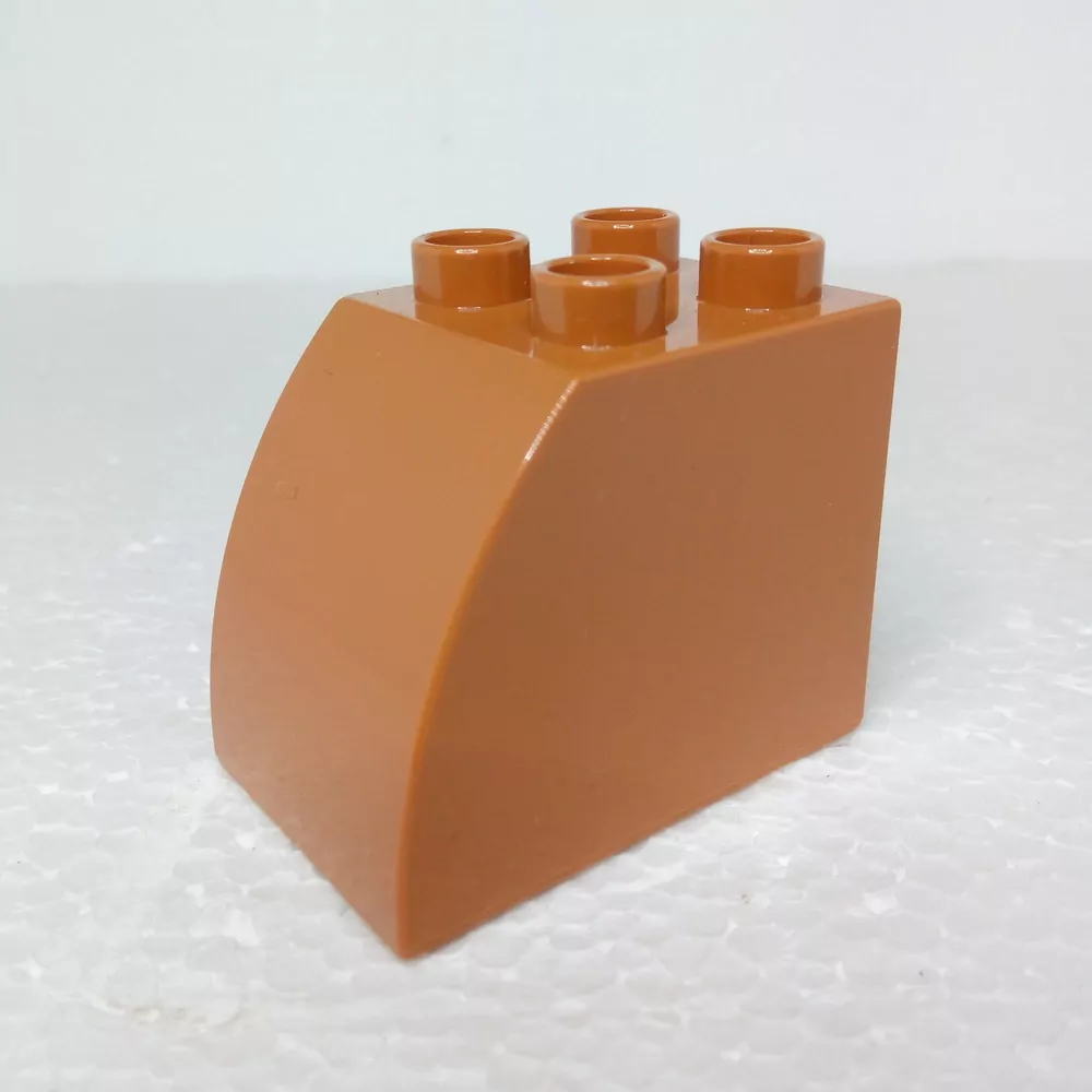 Lego® Duplo® Kostka 2x3x2 oblá světle hnědá
