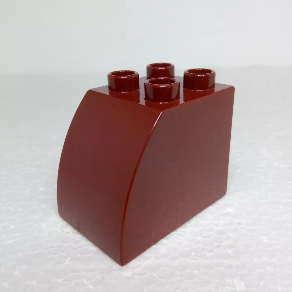Lego® Duplo® Kostka 2x3x2 oblá tmavě hnědá