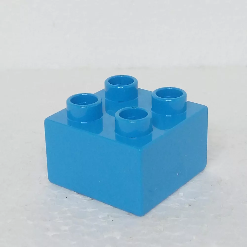 Lego® Duplo® Kostka 2x2 tmavě tyrkysová