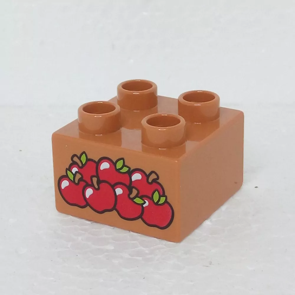 Lego® Duplo® Kostka 2x2 potisk jablka