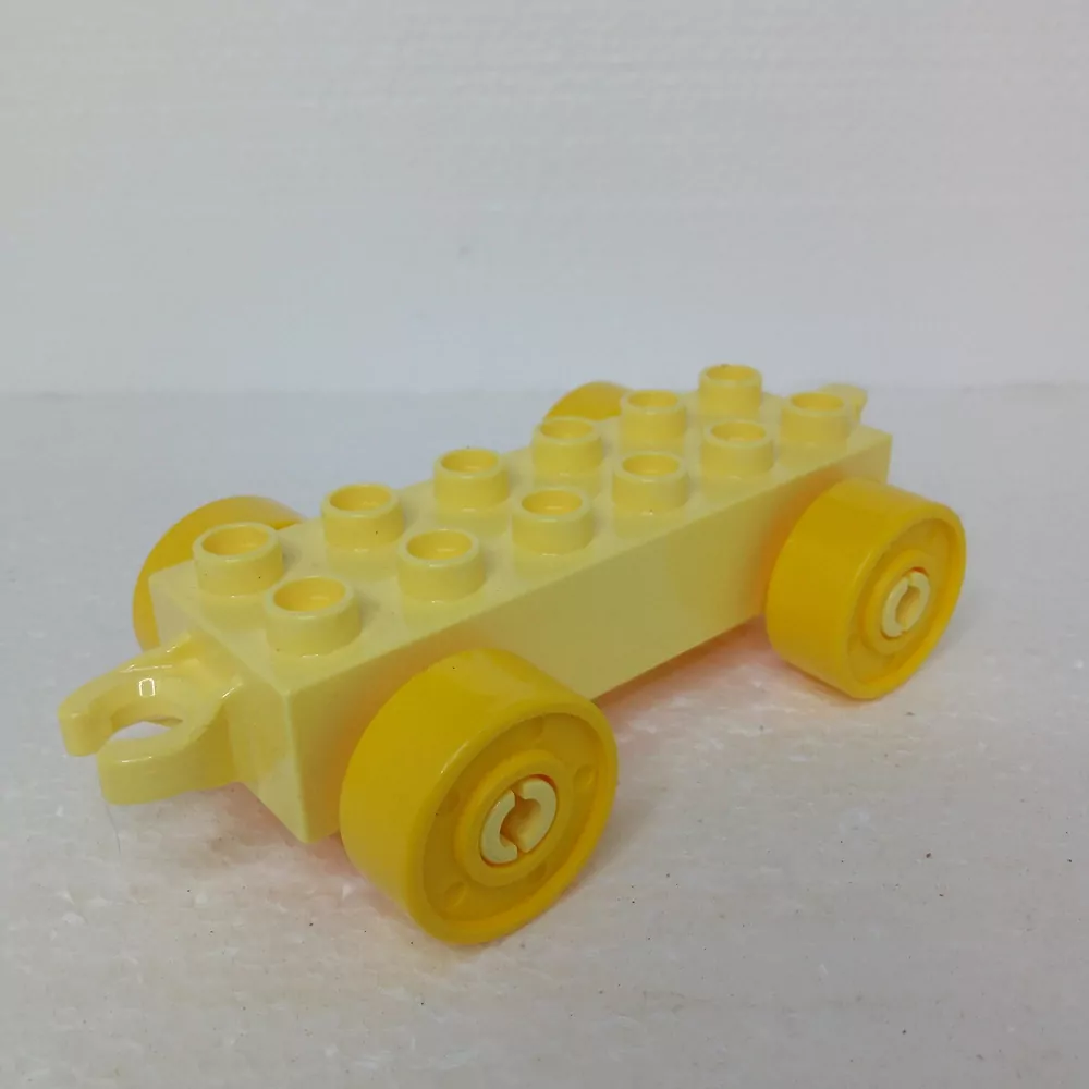 Lego® Duplo® Podvozek světle žlutý, žlutá kola