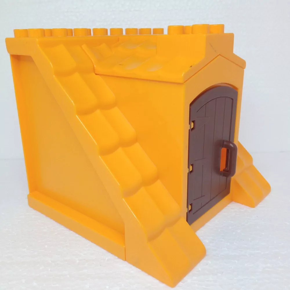 Lego® Duplo® Střecha s dveřmi žlutá (žlutá zadní stěna)