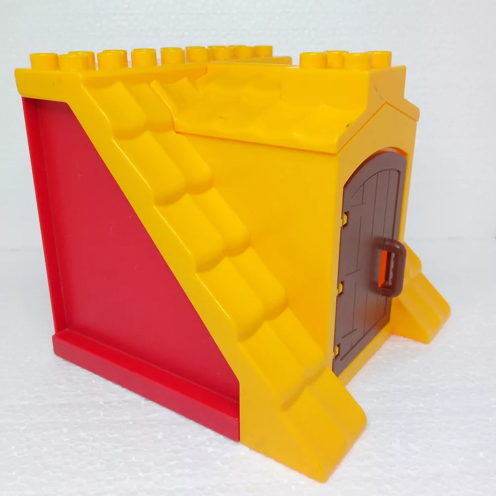 Lego® Duplo® Střecha s dveřmi žlutá (červená zadní stěna)