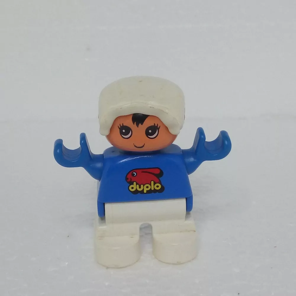 Lego® Duplo® Panáček Dítě Holčička bílá čepička