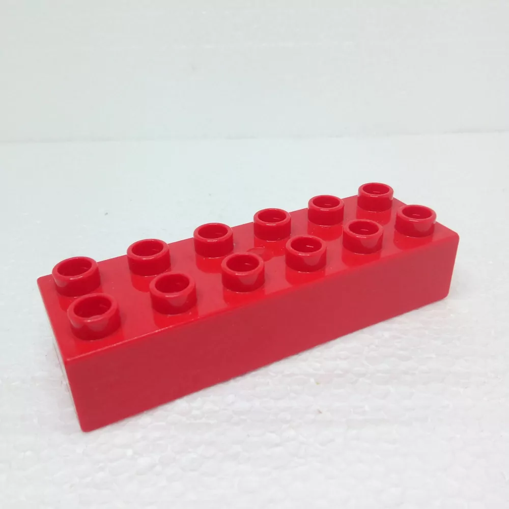 Lego® Duplo® Kostka 2x6 červená