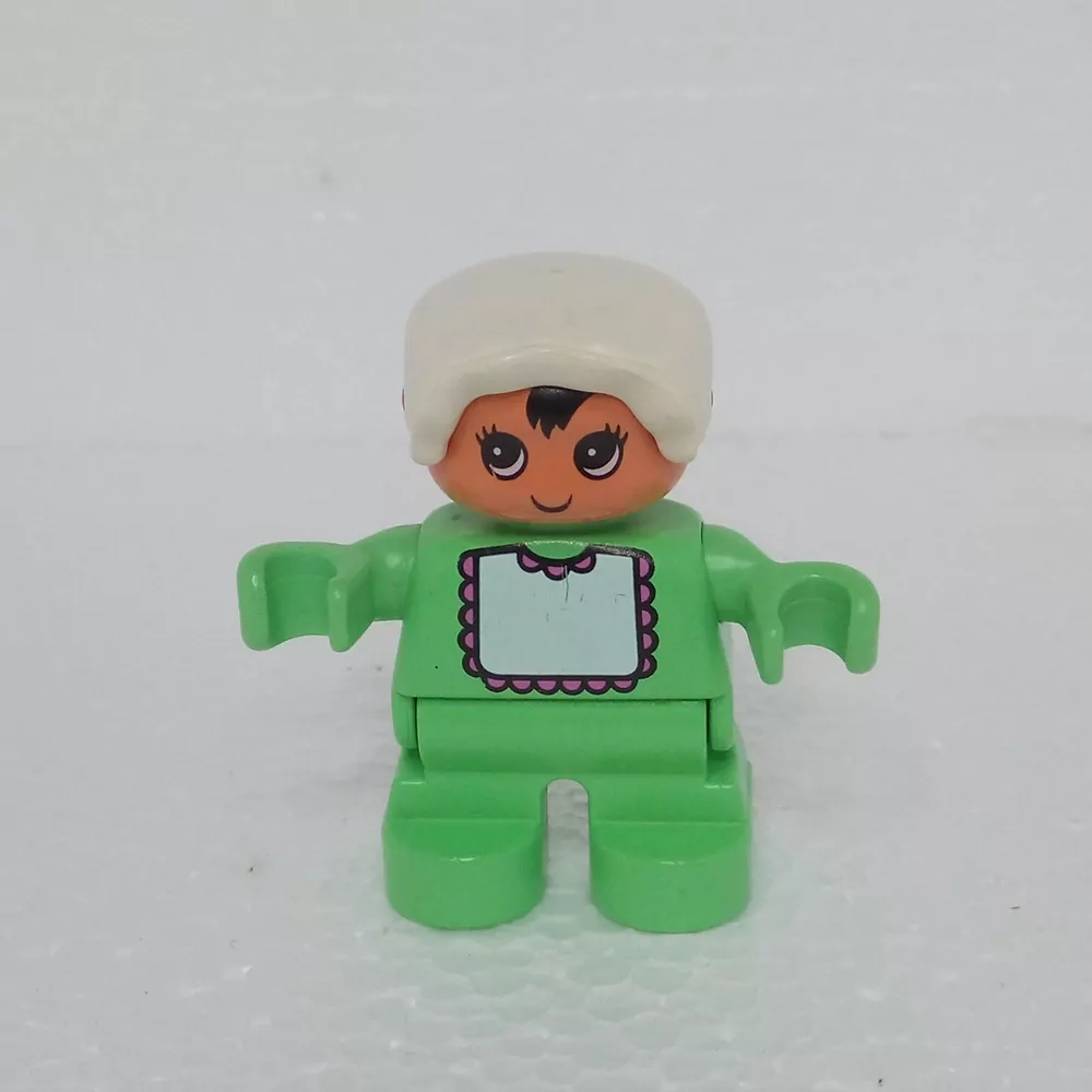 Lego® Duplo® Panáček Dítě Holčička bílá čepička