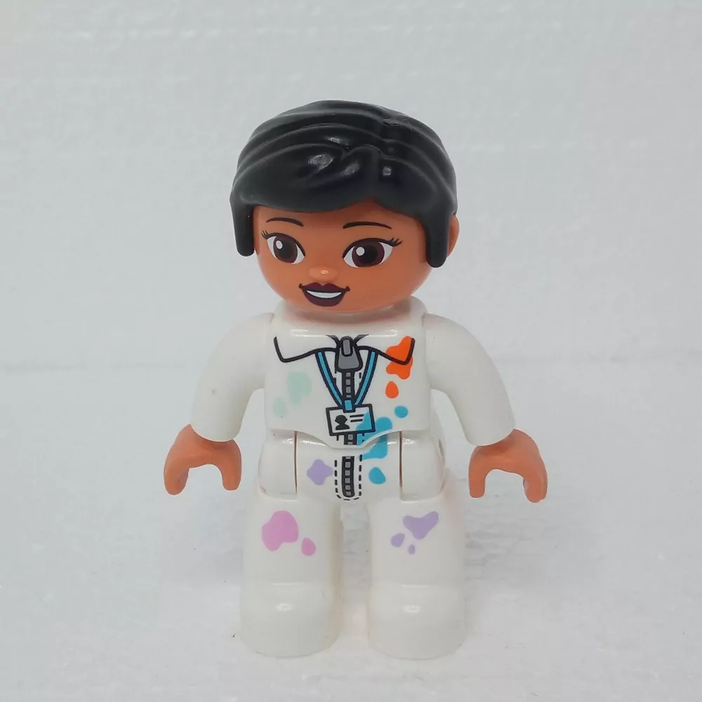Lego® Duplo® Panáček Žena Malířka Černé vlasy