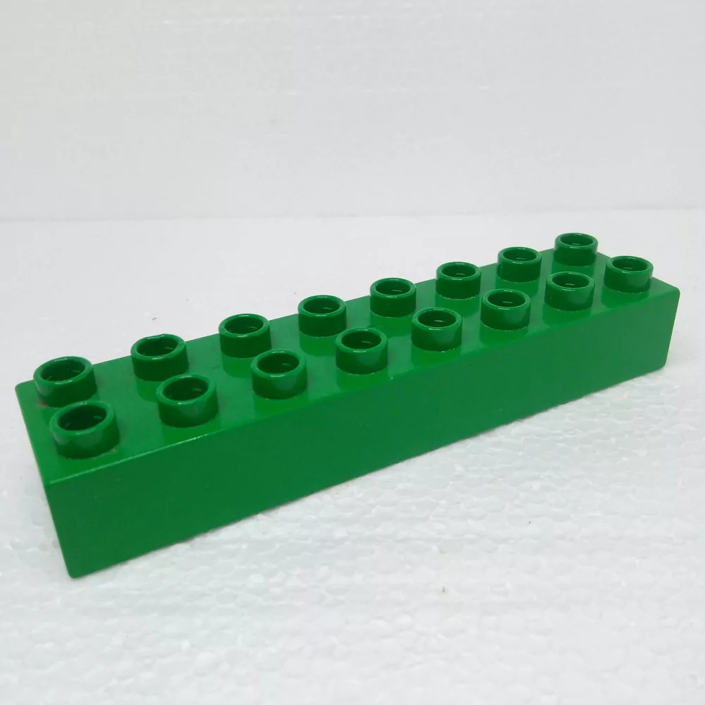 Lego® Duplo® Kostka 2x8 tmavě zelená