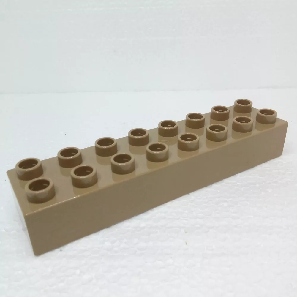 Lego® Duplo® Kostka 2x8 světle hnědá