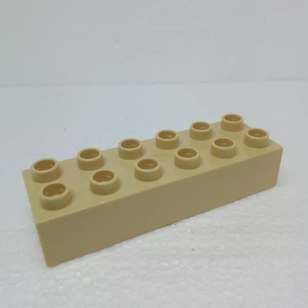 Lego® Duplo® Kostka 2x6 béžová