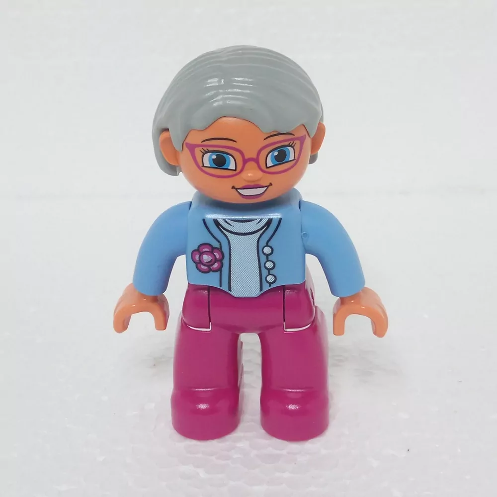 Lego® Duplo® Panáček Žena Babička šedé vlasy