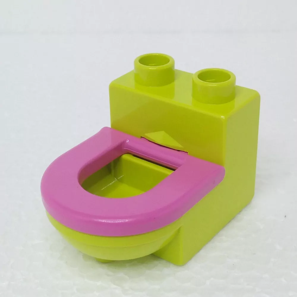 Lego® Duplo® Záchod zelený, růžové prkénko