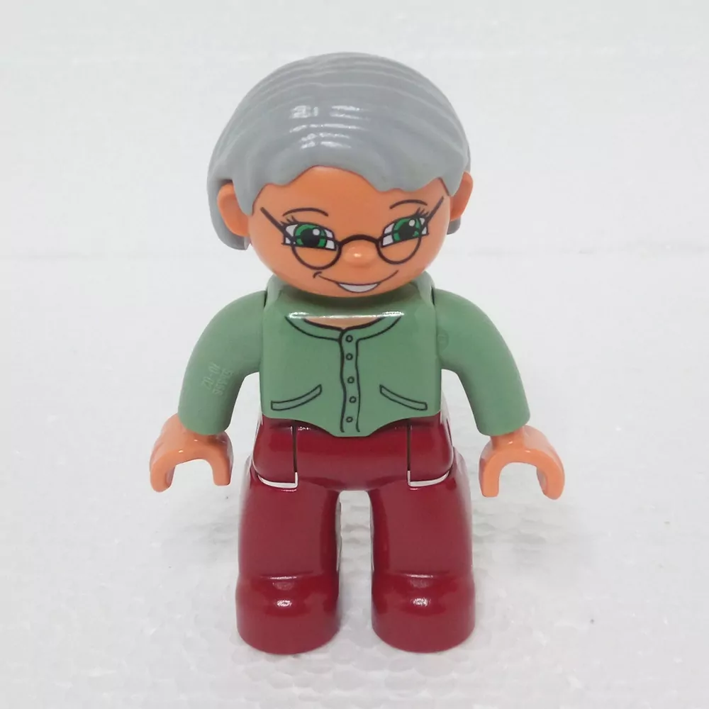 Lego® Duplo® Panáček Žena Babička šedé vlasy