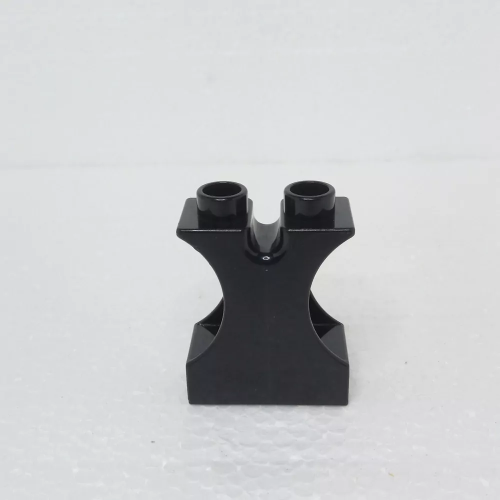 Lego® Duplo® Kostka 1x2x2 černá s výřezem