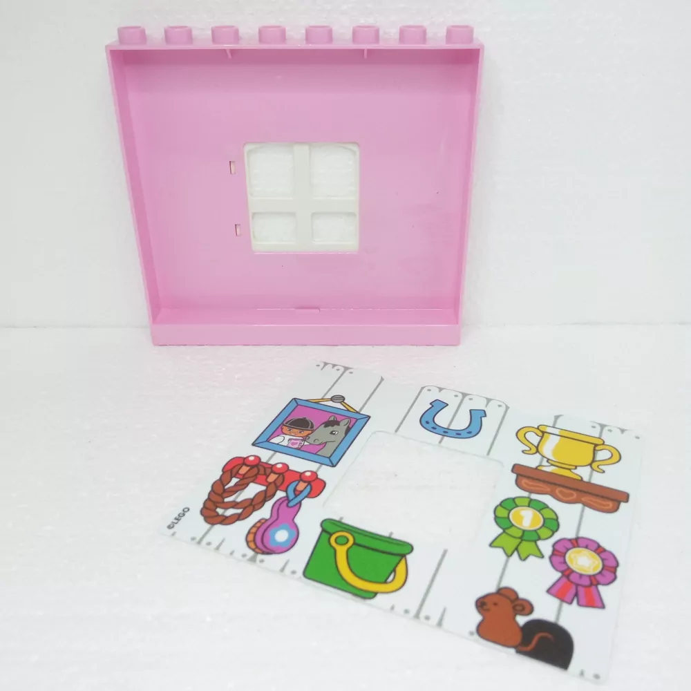 Lego® Duplo® Růžová stěna s tapetou - stodola