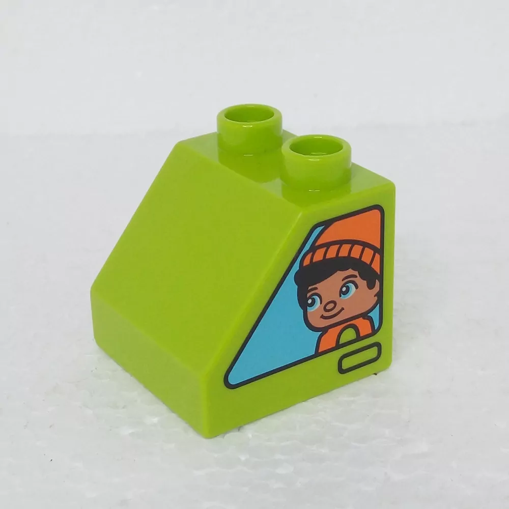 Lego® Duplo® Kostka potisk holka, kluk typ 2 (oboustranná)