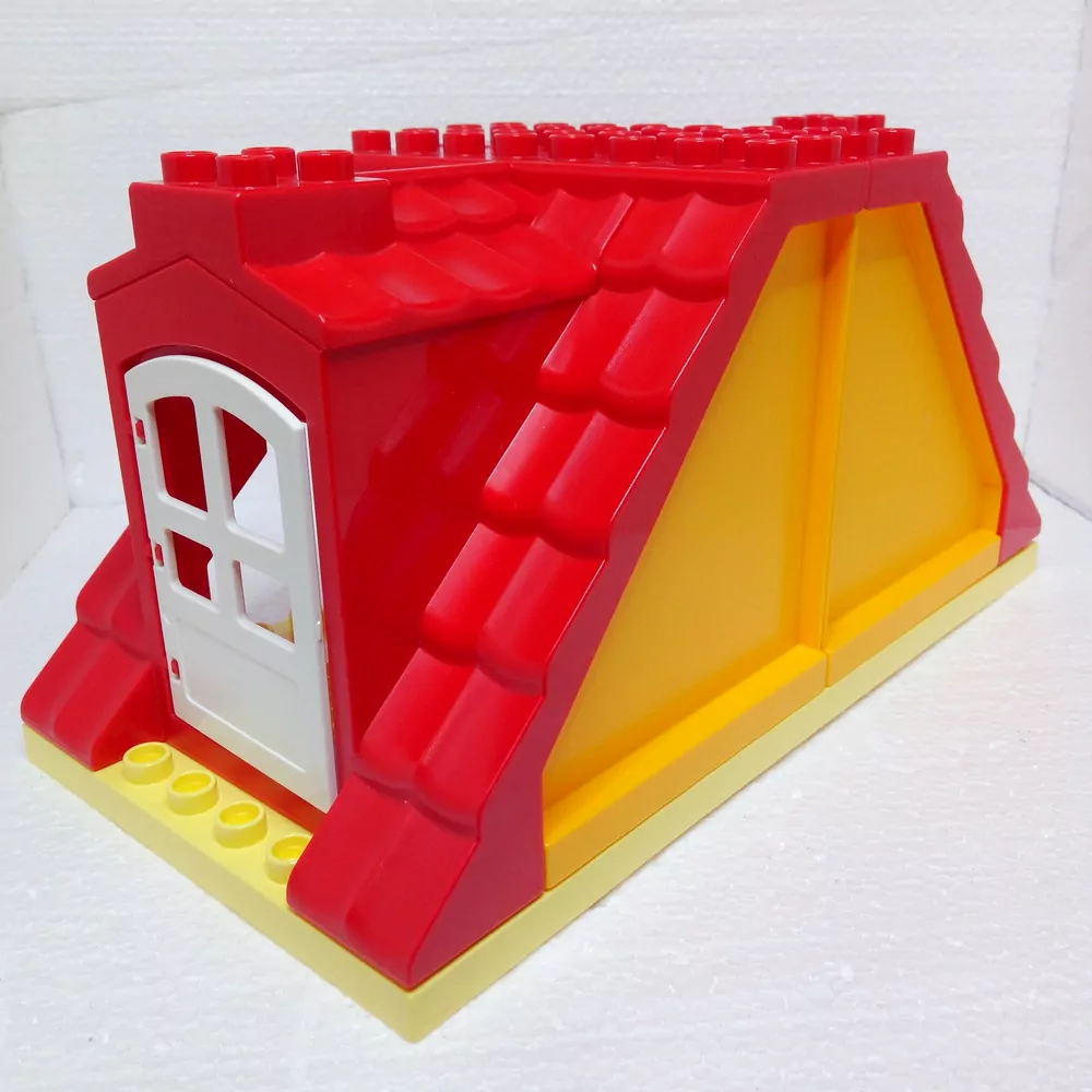 Lego® Duplo® Podkroví červené (žlutá stěna) 8x16