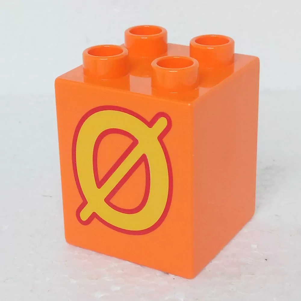 Lego® Duplo® Kostka 2x2x2 potisk písmeno Ö