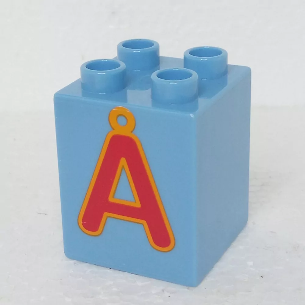Lego® Duplo® Kostka 2x2x2 potisk písmeno Ü