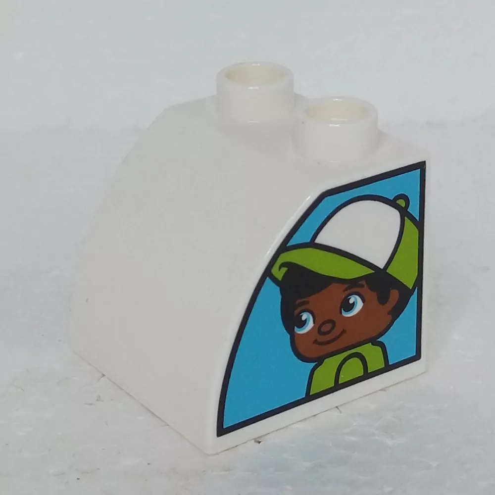 Lego® Duplo® Kostka potisk holka, kluk typ 2 (oboustranná)