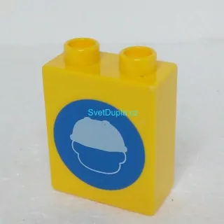 Lego® Duplo® Kostka 1x2x2 potisk stavba