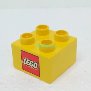 Lego® Duplo® Kostka 2x2 potisk nápis LEGO
