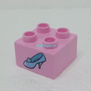 Lego® Duplo® Kostka 2x2 potisk střevíček