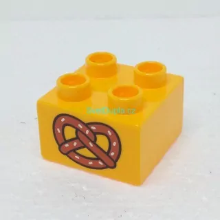 Lego® Duplo® Kostka 2x2 potisk preclík