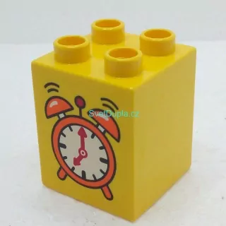 Lego® Duplo® Kostka 2x2x2 potisk budík