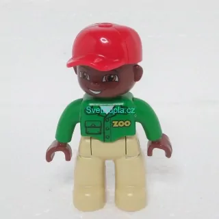 Lego® Duplo® Panáček Muž ZOO Červená kšiltovka