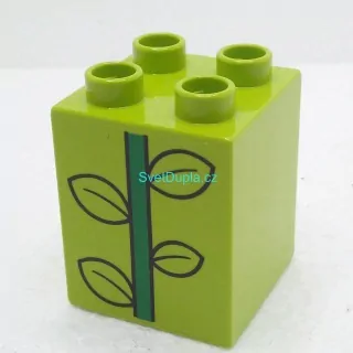 Lego® Duplo® Kostka 2x2x2 potisk stonek
