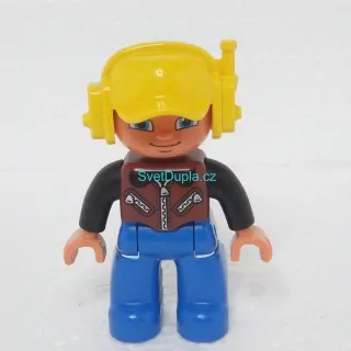 Lego® Duplo® Panáček Muž Žlutá helma s vysílačkou