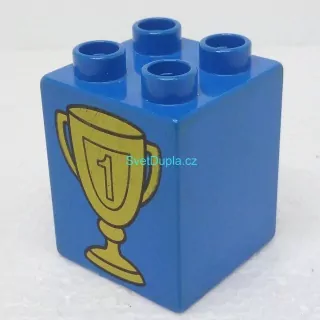 Lego® Duplo® Kostka 2x2x2 potisk pohár "1"