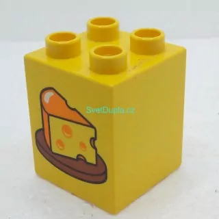 Lego® Duplo® Kostka 2x2x2 potisk sýr
