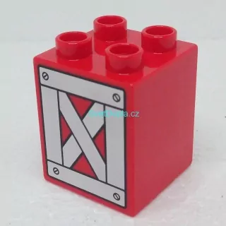 Lego® Duplo® Kostka 2x2x2 potisk prkna